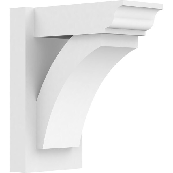 Ekena Millwork Thorton Architectural Grade PVC Outlooker with Traditional Ends, 7"W X 12"D X 14"H OUTP07X12X14THR01 - main